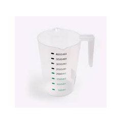 Plastic measuring cup